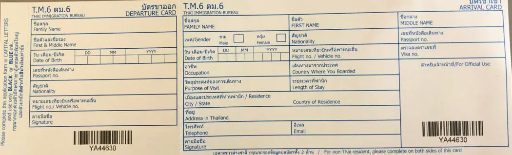 thailand tourist visa m 6 monate