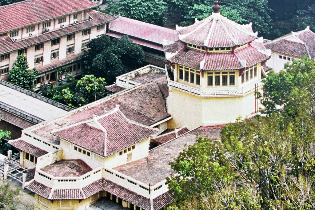 Fotografie eines Luftbildes des Historischen Museums in Ho-Chi-Minh-Stadt