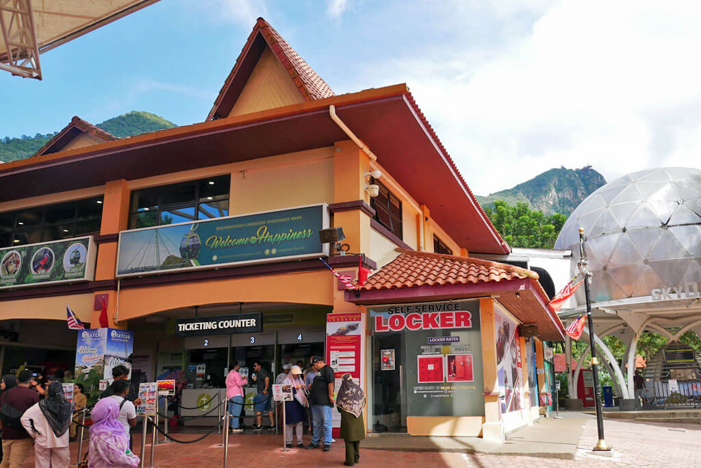 Ticketbüro im Oriental Village auf Langkawi in Malaysia